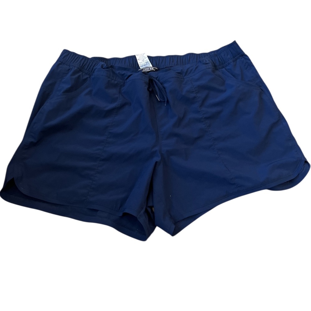 Lands’ End Navy Blue Women’s Swim Shorts w/ built-in briefs- Size 24